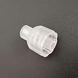 25PCS Threaded to Male Luer Fitting Luer Lock 1/4-28 UNF Male Thread Plastic Connect Adapter PP for Laboratory...