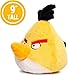 Mighty Mojo Angry Birds - Red, Yellow, & Green Birds (Pack of 3) - 8 Inch Collectible Plush Doll - Officially Licensed - Super Soft, Cuddly Doll for Kids and Adults - Original Series