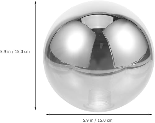 Miniatura 2 de Angoily Pantalla de lámpara de globo de vidrio para lámpara de luz, cubierta de pantalla de lámpara colgante, solo pantallas de luz, cubierta de