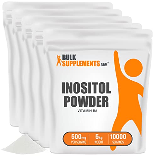 Bulksupplements.com Inositol Powder - Vitamin B8 Supplement For Antioxidants & Liver Support - Unflavored, Gluten Free - 500Mg Per Serving, Pack Of 5 (5 Kilograms - 11 Lbs) #TOP15