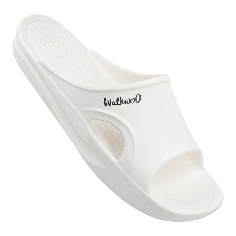 WALKAROO WC4842 Mens Casual Wear and Regular use Flipflops for Indoor and Outdoor - White (B0CQG62L54) Amazon Price History, Amazon Price Tracker