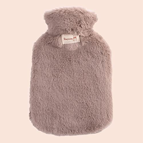 Bouteille d'eau chaude réutilisable grande capacité et protection peluche douce
