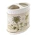 Avanti Linens 13668BIVR Colony Palm Toothbrush Holder, Medium, Ivory