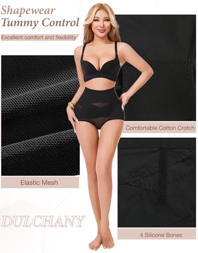Dulchany Tummy Control Shapewear Panties for Women Body Shaper Seamless Underwear Panty Girdle4