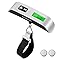 Brencco Bascula Maletas Viaje, Pesa Digital Maletas de Viaje Equipaje 110 lb/50 kg, Escala del Equipaje LCD Portátil, Accesorios Viaje Adecuada para Aire Libre, Compras