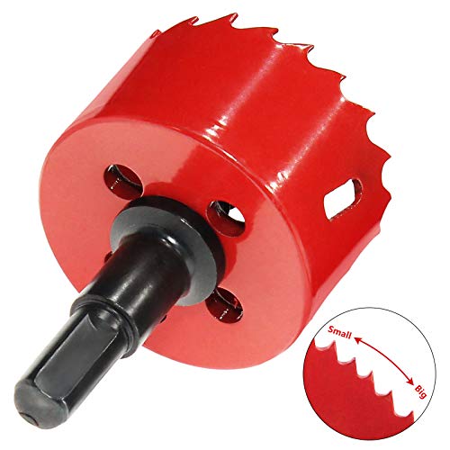 Luomorgo 50Mm/2 Inch Hole Saw, 1.2 Inch Cutting Depth Hss Bi-Metal Hole Cutter For Wood Cornhole Boards Plastic Drywall & Metal Sheet #TOP4
