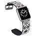 Produktbild ToMoYi Für Apple Watch Armband 38mm 40mm, Soft Silikon Ersatz Sportarmband Smart Watch Armbänder für iWatch Apple Watch Series 4, Series 3, Series 2, Serie 1, Nike+, Sport, Edition Design Rose Blumen