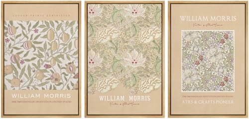 wall26 Framed Canvas Print Wall Art Set William Nature-Inspired Patterns