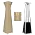 OutdoorLines Waterproof Outdoor Patio Heater Covers with Zipper and Storage Bag, Dust-proof UV-Resistant Windproof Propane Heavy Duty Heater Cover for Standing Heater, 1 Pack-90Hx23Lx23W inch Camel