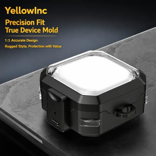 Image of Transparent Lock Armor Case Cover for Samsung Galaxy Buds 4 and 4 Pro, Clear, Shockproof with Heavy Duty Carabiner (Black, Transparent Armor Lock)