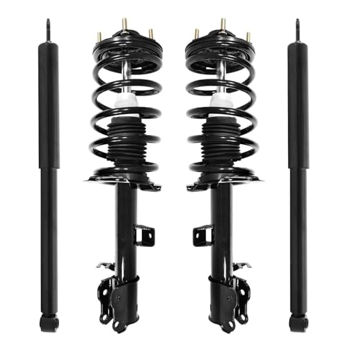 COMPLETESTRUTS - Front Complete Strut Assemblies with Coil Springs and Rear Shock Absorbers Replacement for 2008-2011 Mercury Mariner - Set of 4