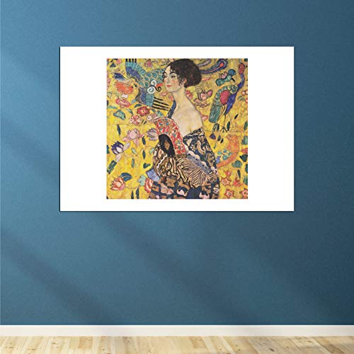 Affiche encadrée Gustav Klimt jaune petite taille Spiffing Prints - 4