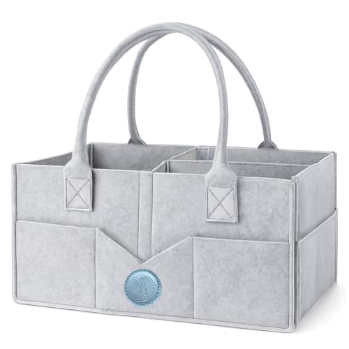 Panier à couches SURFOU avec compartiments amovibles pour accessoires de chambre bébé