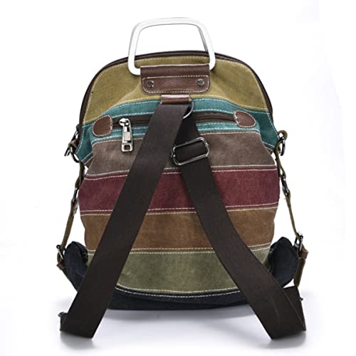 Sac cabas à rayures grand volume résistant Beavorty avec pochette femme pratique