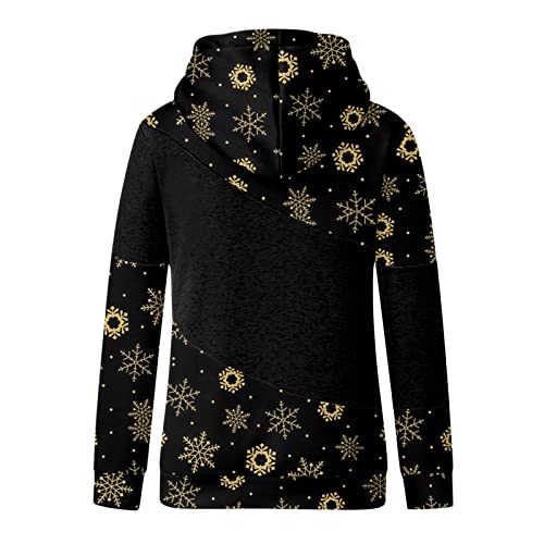 Winter Clothes For Women,Women Tops And Blouses Blouse Comfy Loose Fit Christmas Sexy Hoodies Wool Sweatshirts Cute Color Block Boat Neck Long Sleeve Crop Tops For Women Black #TOP3