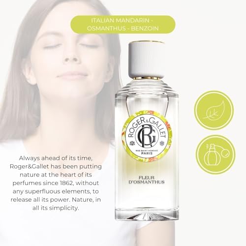 Roger & Gallet Energizing Wellbeing Fragrant Water- Eau de Cologne for Women, Natural Osmanthus Extract- Naturally Energising- 30ml|Fleur d'Osmanthus - 2