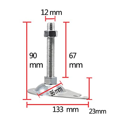 Étagères fixes sans vibrations grâce aux 4 pieds réglables en alliage - 3