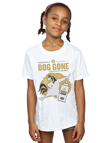 LOONEY TUNES Girls Foghorn Leghorn Dog Gone T-Shirt 9-11 Years White