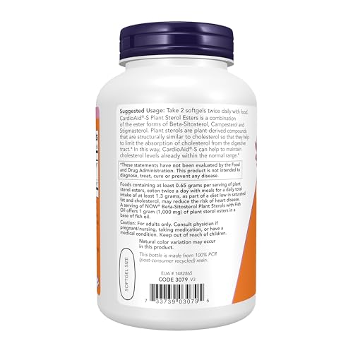 NOW Supplements Beta-Sitosterol CardioAid-S Softgels