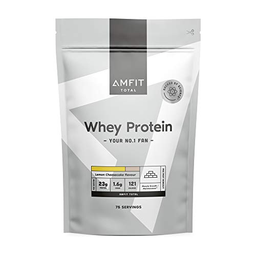 Amfit Nutrition Molkeneiweiß, Zitronen Käsekuchen Geschmack, 2.27 kg (1er Pack)
