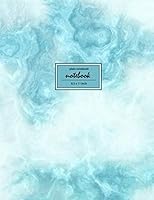 Notebook: Plain Notebook - (8.5 x 11 inches) Large - 110 Pages - Blue Marble 1719966346 Book Cover