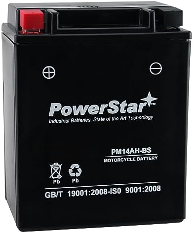 Pirate Battery YTX14AH-BS ATV Battery – 12V 15Ah – For Polaris 500cc (2003, Excl. Predator)