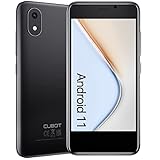 CUBOT Klein Smartphone ohne Vertrag, 4 Zoll HD Display, 1GB/32GB, 128GB Erweitbar, Android 11, 2350mAh, Dual SIM, 3G Handy, Face ID, Schwarz