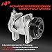 A-Premium Air Conditioner AC Compressor with Clutch (w/One Plug) Compatible with Nissan Rogue 2.5L 2008-2013, Rogue Select 2.5L 2014 2015