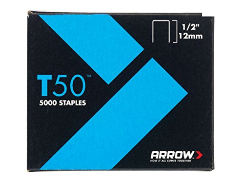 Arrow - T50 Staples 12mm (1/2in) Pack 5000 (4 x 1250)
