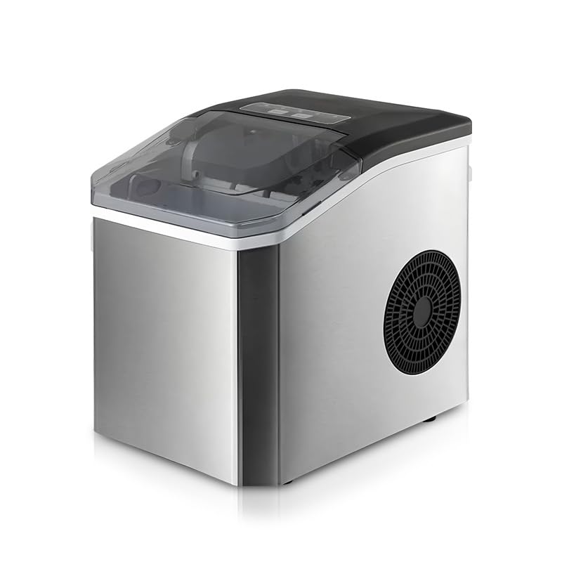 ELUKHT Portable Ice Maker Machine, 9 Cubes in 6 Minutes, Low Noise, Self-Cleaning, for Home Kitchen Bar Party on Fridge.com