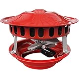 SPORTARC Ventilatore fumo, Ventilatore per camino, Ventilatore di scarico per stufa a legna, Aspiratore di fumo silenzioso da 40 W, Ventilatore in metallo per riscaldamento domestico