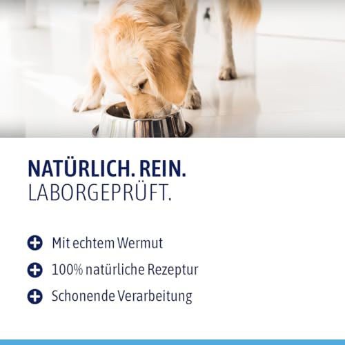 AniSupply Wurmkraut Kapseln 50 Tabletten für Hunde mit echtem Wurmkraut (Artemisia Absinthium) in rezepturbasierter Pflanzenformel, geeignet für Hunde Aller Rassen