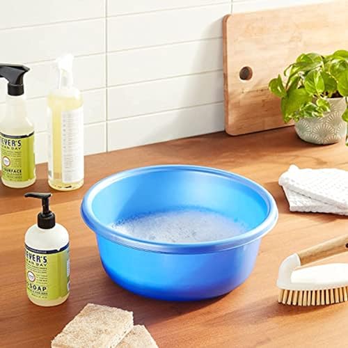 Ybm Home Round Plastic Wash Basin 1147 (2, Light Blue) - Thumbnail 2