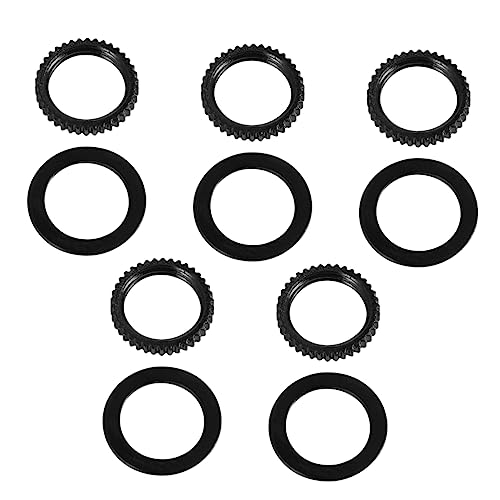 ifundom 5点セット エレクトリックアコースティックギター用ポテンショメータガスケット ギアナットワッシャー3個