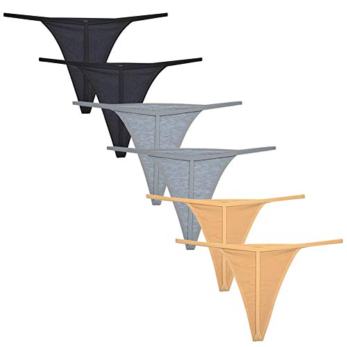 Kissecret women cotton g-strings underwear pack of 6pcs sexy t-st…