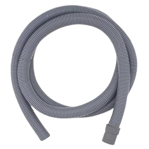 Image of Front Load Washing Machine Outlet Drain & Extension Pipe .Multiple size (1.5 Meter, 2 Meter, 3 Meter,5 Meter) Grey (1.5 Meter)