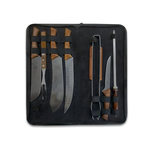 Kit Churrasco Black 8 Pçs - Rei da Cutelaria