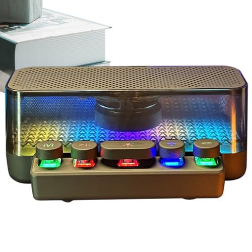 Altavoz pequeño con graves compactos y luces LED de colores 7