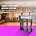 Kingdom 3 Tier Smoky Acrylic Lectern or Podium by AVTronics with 6 Column Base and a Wide Middle Shelf with Plenty of Space for Your Presentation Needs - Smoky (Personalized)