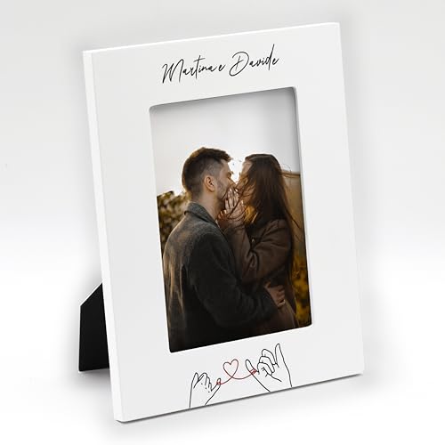 Cornice San Valentino portafoto personalizzata con nome. Cornice per foto