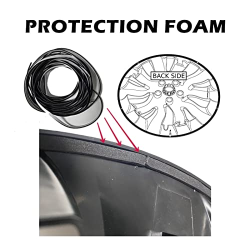 4Pcs Model Y 19 Inch Blade Wheel Caps Compatible With Tesla Model Y Original Replacement Hub Cap Full Cover High Performance Ev Car Hubcap ( Color : Gun Grey ) #TOP5