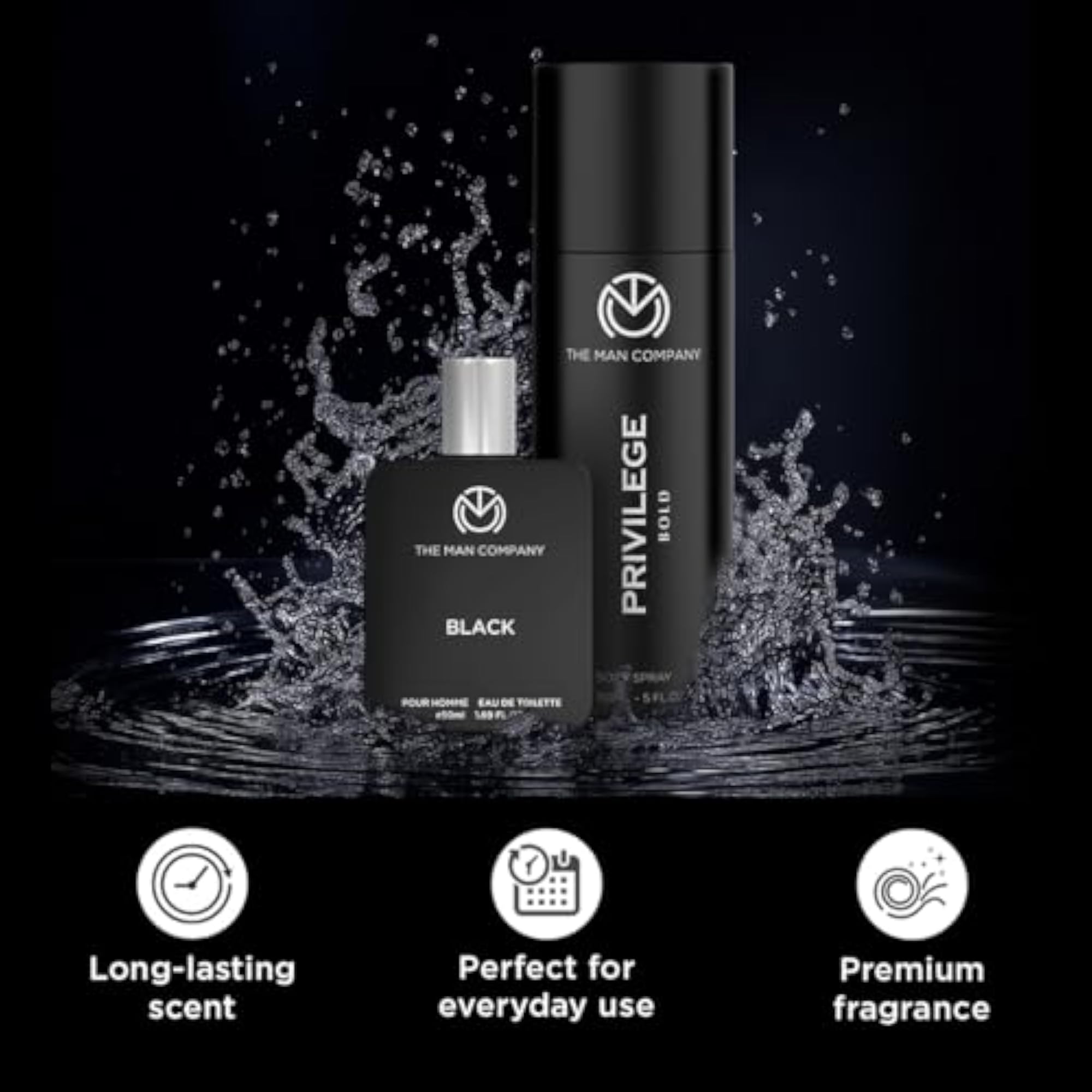 Black & Bold Perfume for Men - Set of 2, Premium Gift