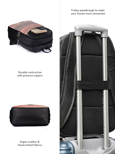 Image of ZOUK Statement Backpack 16.9 L Medium Water Restant Office Laptop Bag /Backpack for Men with padded Tablet & Laptop Compartment - 15.6 inch