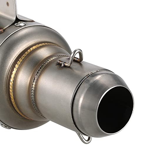 YIWENG tubo de da motocicleta 51 milímetros Universal Motocicleta geada aço inoxidável Silenciador T