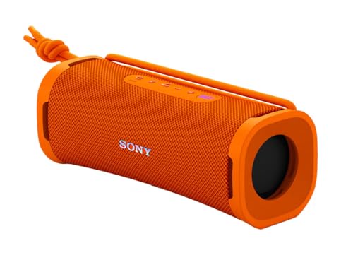 Image of Sony ULT Field 1 Waterproof Portable Bluetooth Speaker, Enhanced Bass, 12h Battery, IP67 Rated Dustproof Shockproof Rustproof, Detachable Strap, SRSULT10D, Orange
