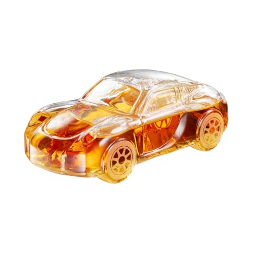 Car Whiskey Decanter 8.5oz, Nascr Porsche Coupe Sports Luxury Sports Vehicle Glass Liquor Dispenser for Men, Husband, Dad, Collectible Barware Gift for Bourbon, Scotch, Fathers Day, Birthday Gifts