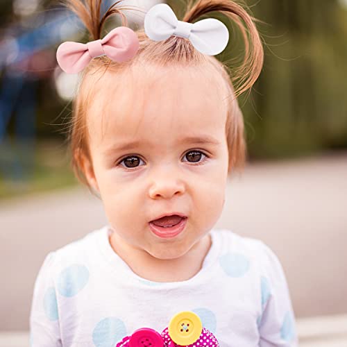 24Pcs Baby Hair Clips Fully Lined Toddler Hair Clips Baby Girl Bows Cute Non Slip Baby Barrettes For Fine Hair Toddler Girl Hair Accessories Infant Kids #TOP3