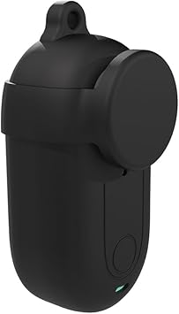 Thumb-Shape Camera Silicone Protective Case + Lens Cap for Inta360 GO 3/GO 3S Camera Accessories, All-Inclusive Anti-Scratch Soft Protective CoverBlack