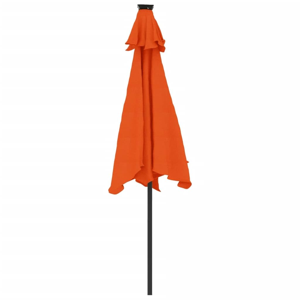SYDE Parasol ogrodowy ze stalowym słupkiem z terakoty 225x225x212 cm