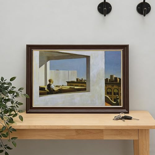 Impression sur toile Office in A Small City Edward Hopper - Décoration murale